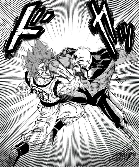 dragon ball manga panel|goku vs jiren manga panel.